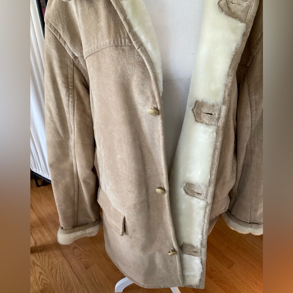 Pacific Trail leather and shearling like coat - Picture 2 of 8